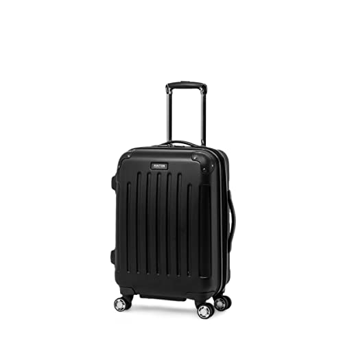 Kenneth Cole REACTION Renegade Luggage Expandable 8-Wheel Spinner Lightweight Hardside Suitcase, Navy Blue, 20-Inch Carry On