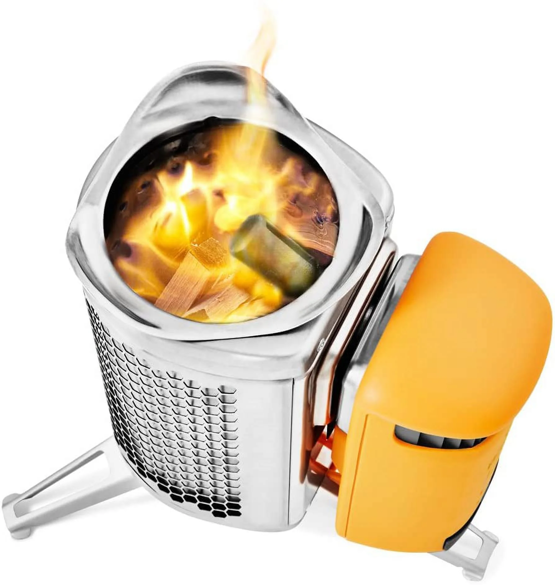 BioLite - CampStove 2 + - Silver and Yellow - CSC0200