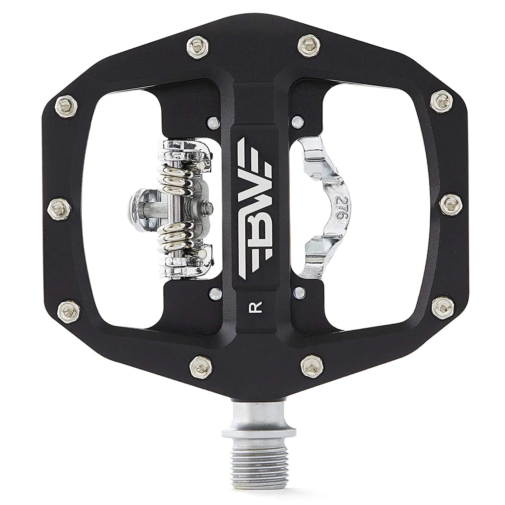 BW USA Clipless Mountain Bike Pedals with SPD Cleats Bicycle Accessories 2 Pieces Green