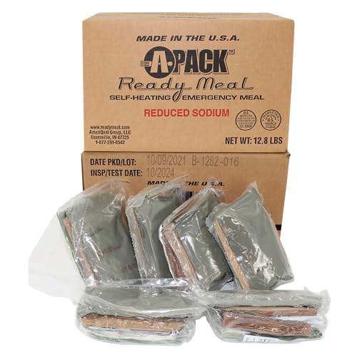 A Pack FEMA MREs - Emergency Meal Kits with 12 Meals that are ready to eat, Long Shelf Life, Ideal for Survival, Camping, and Emergency Preparedness, Inspection Date 2024 or Better