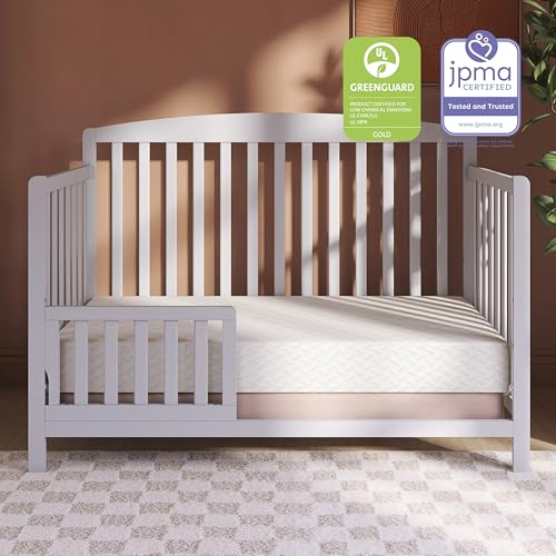 Dream On Me Baby Zzz 5” Crib Mattress, GREENGUARD Gold & JPMA Certified, Water-Resistant Sleep Surface, Machine Washable Cover, Fits Standard Cribs & Toddler Beds