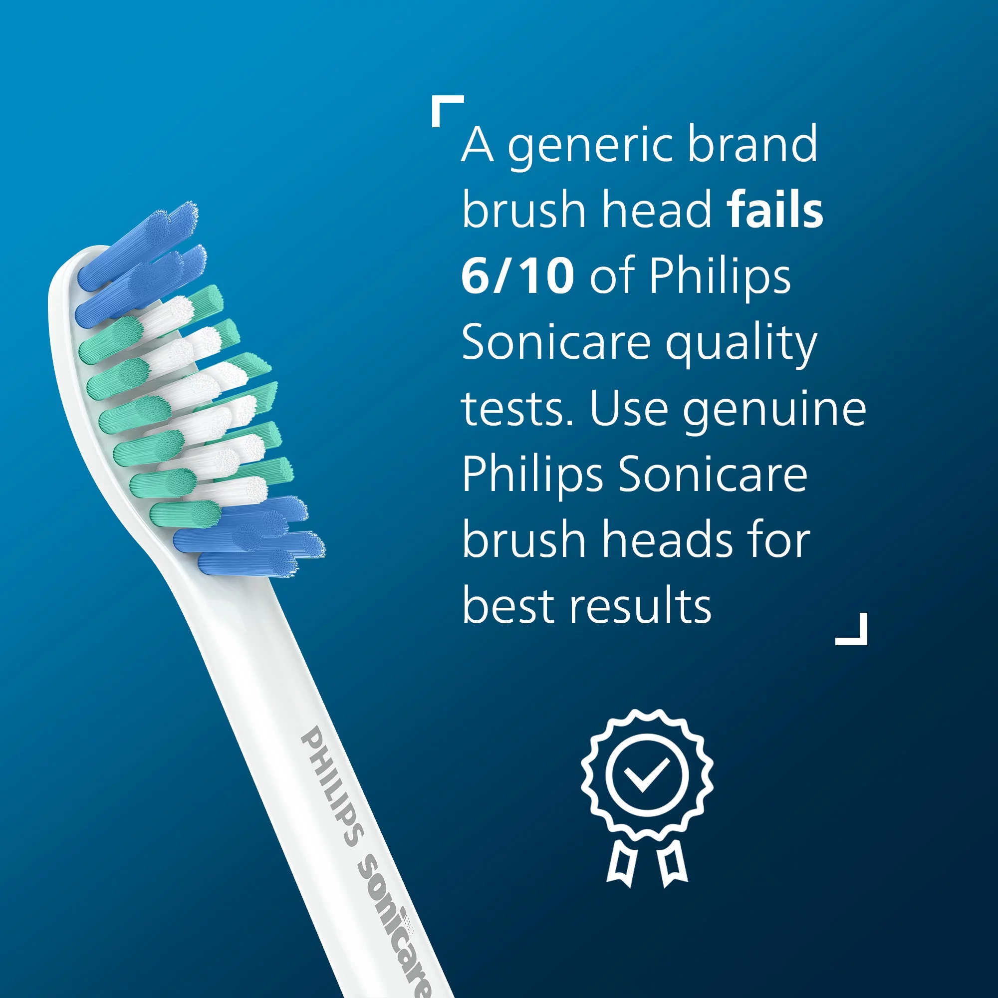 Philips Sonicare Simplyclean (C1) Replacement Toothbrush Heads, 4 Pack, HX6014/65