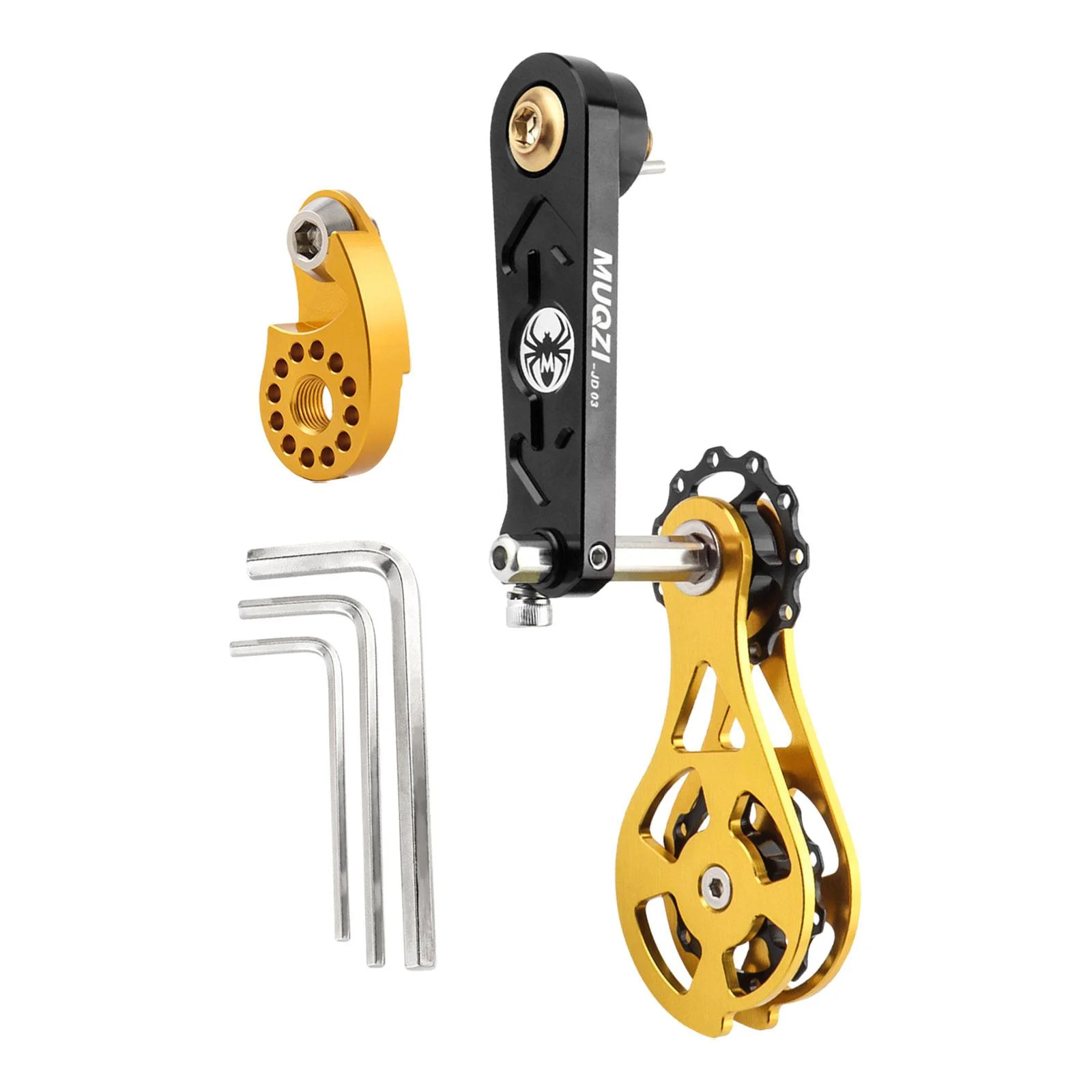 kesoto Bike Chain Tensioner Single Speed Adapter Chain Adjuster Accessories E