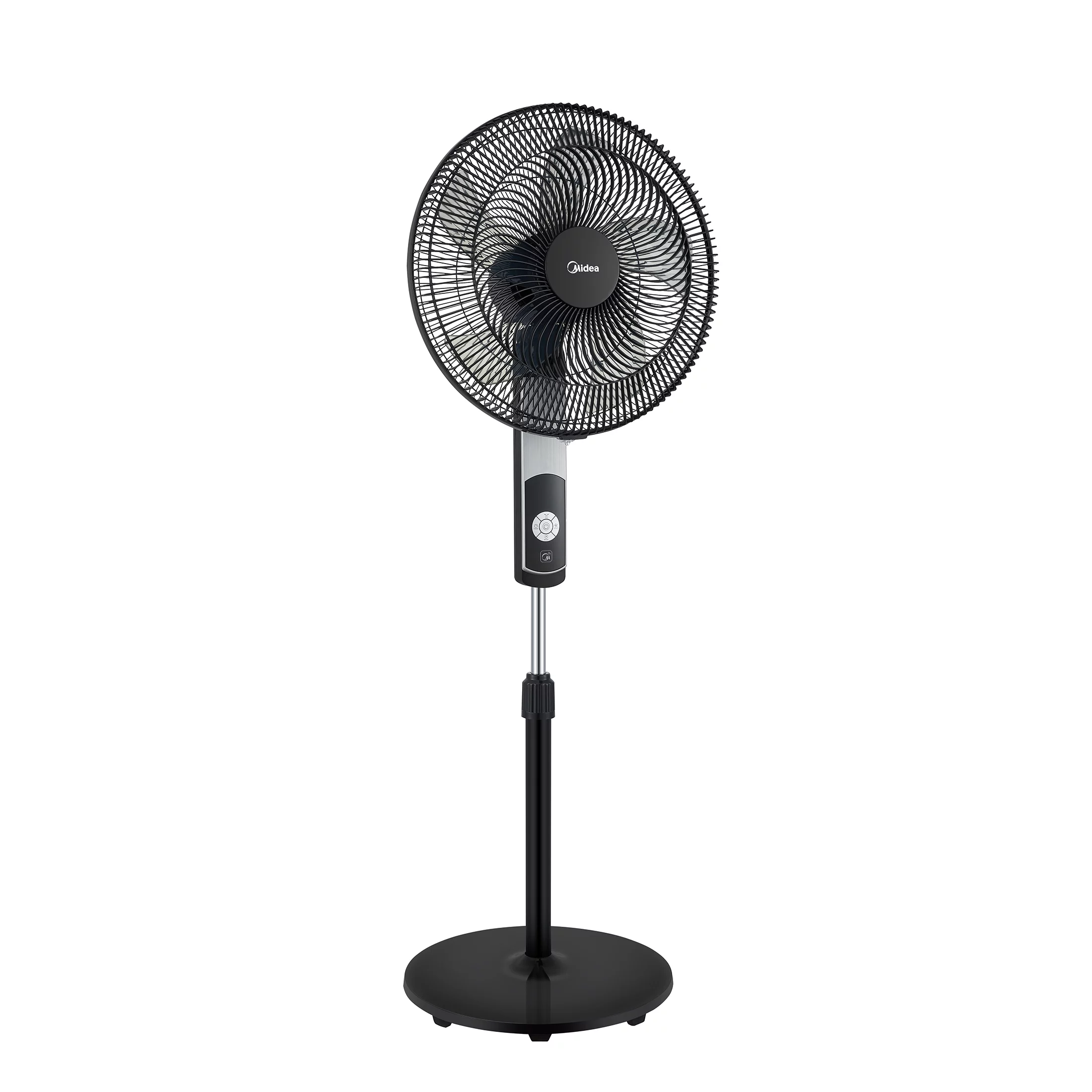 Midea 16-inch Smart Pedestal DC Fan with Wi-Fi, Black