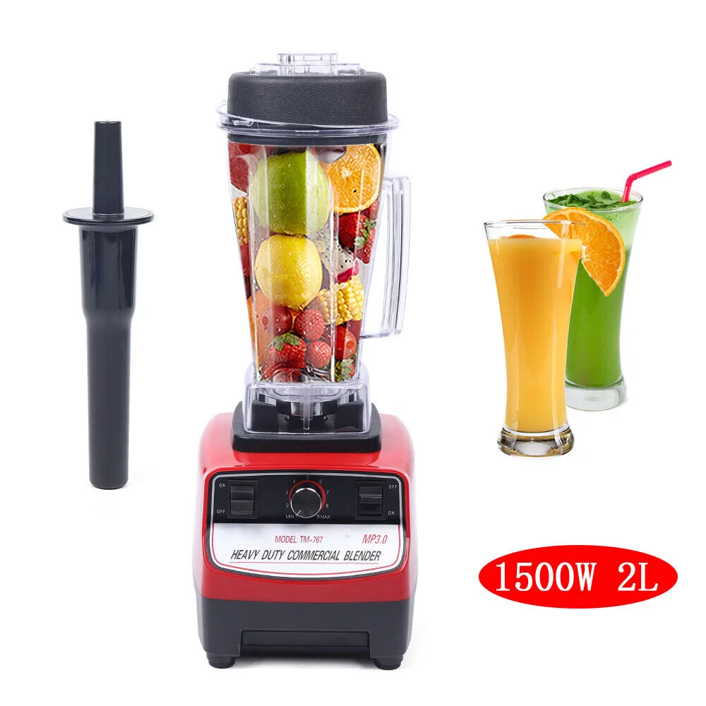 Miumaeov 1500W 2L Professional Blender Commercial Smoothie Maker Heavy Duty High Speed Kitchen Food Mixer