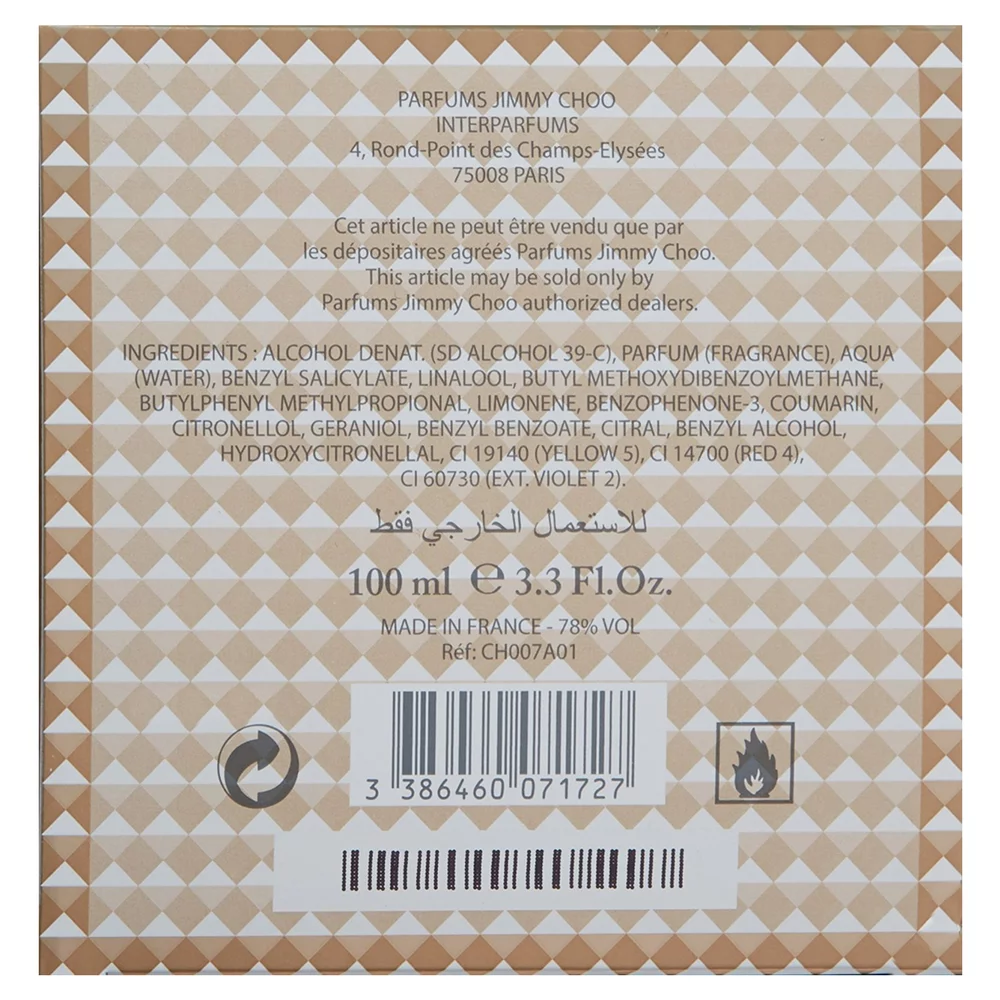 Jimmy Choo Illicit Eau de Parfum Spray for Women 3.3 oz (Pack of 3)