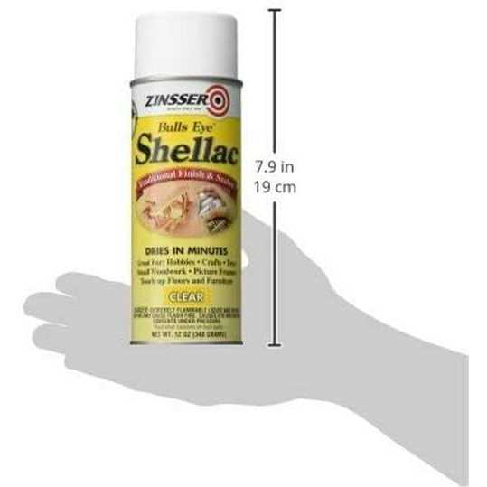 Zinsser 12 oz Clear Bulls Eye Spray Shellac - Shop Hardware Tools Online Store