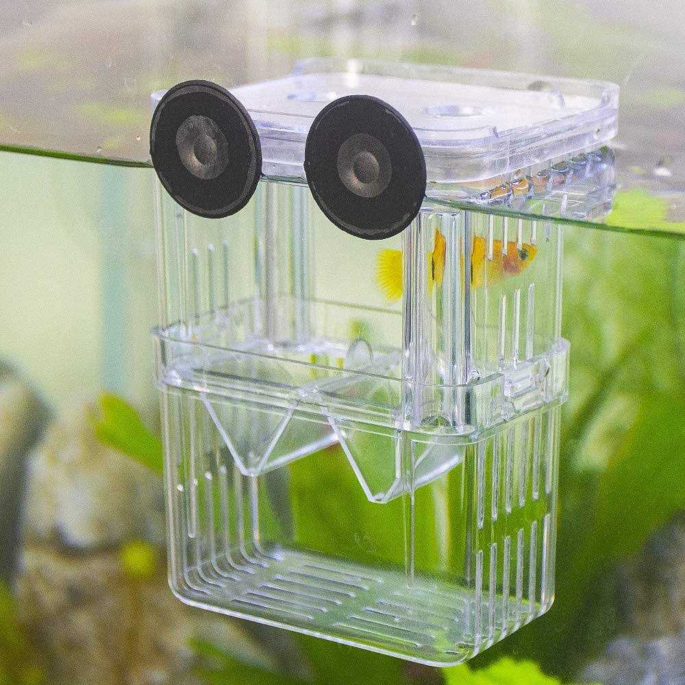 Senzeal Aquarium Fish Breeder Box Plastic Fish Isolation Breeding Box Hatching Incubator Box for Baby Fish Shrimp Clownfish Guppy - Pet Supplies online store