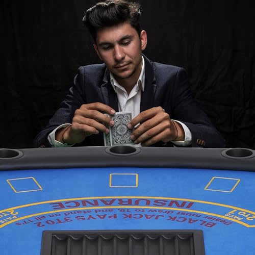 Soozier Poker Table Foldable, 72