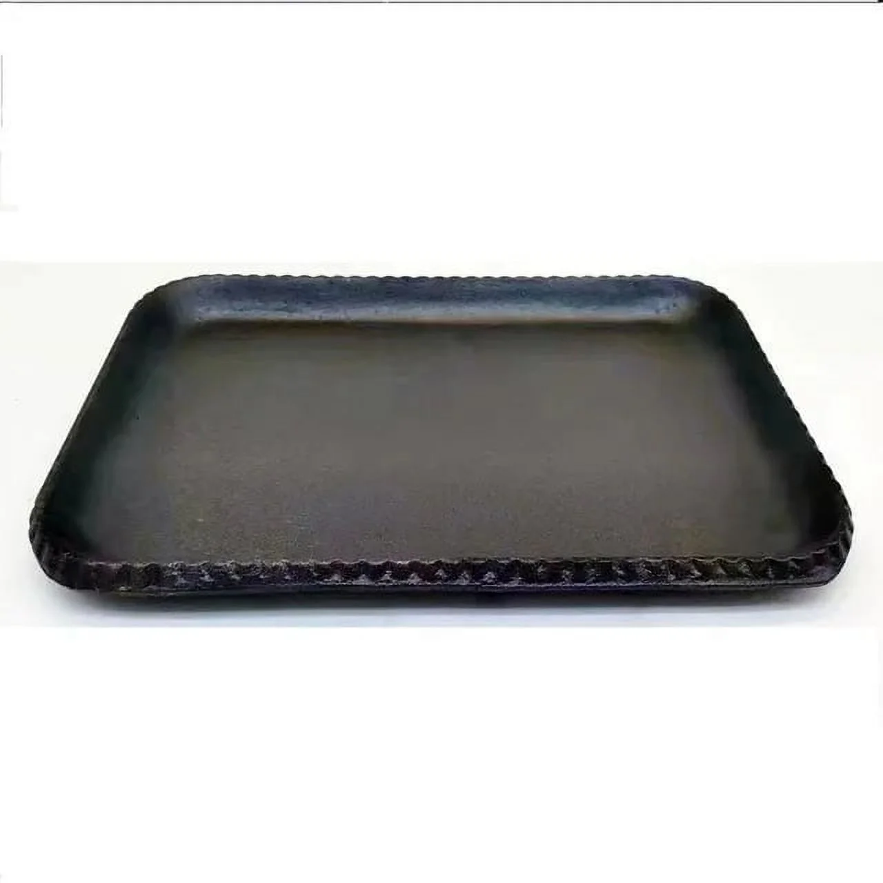 Plate cast iron rectangular steak pan thickened barbecue pan domestic gas commercial barbecue Korean grilled fish pan cast