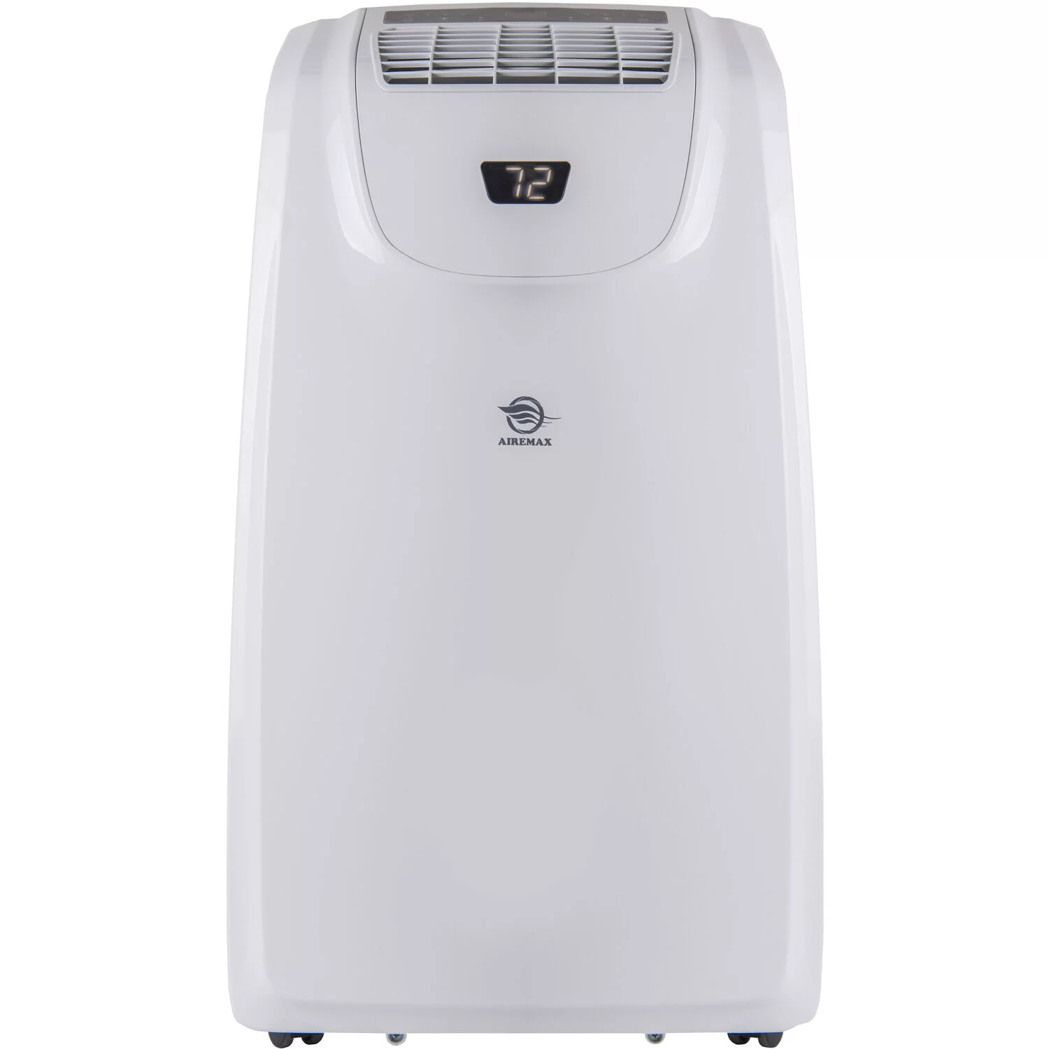 AireMax Portable Air Conditioner with Remote Control | AC for Rooms up to 500 Sq.Ft. | 24H Timer | Auto Restart | Wheels | LED Display | Dehumidifer | White | APE514C