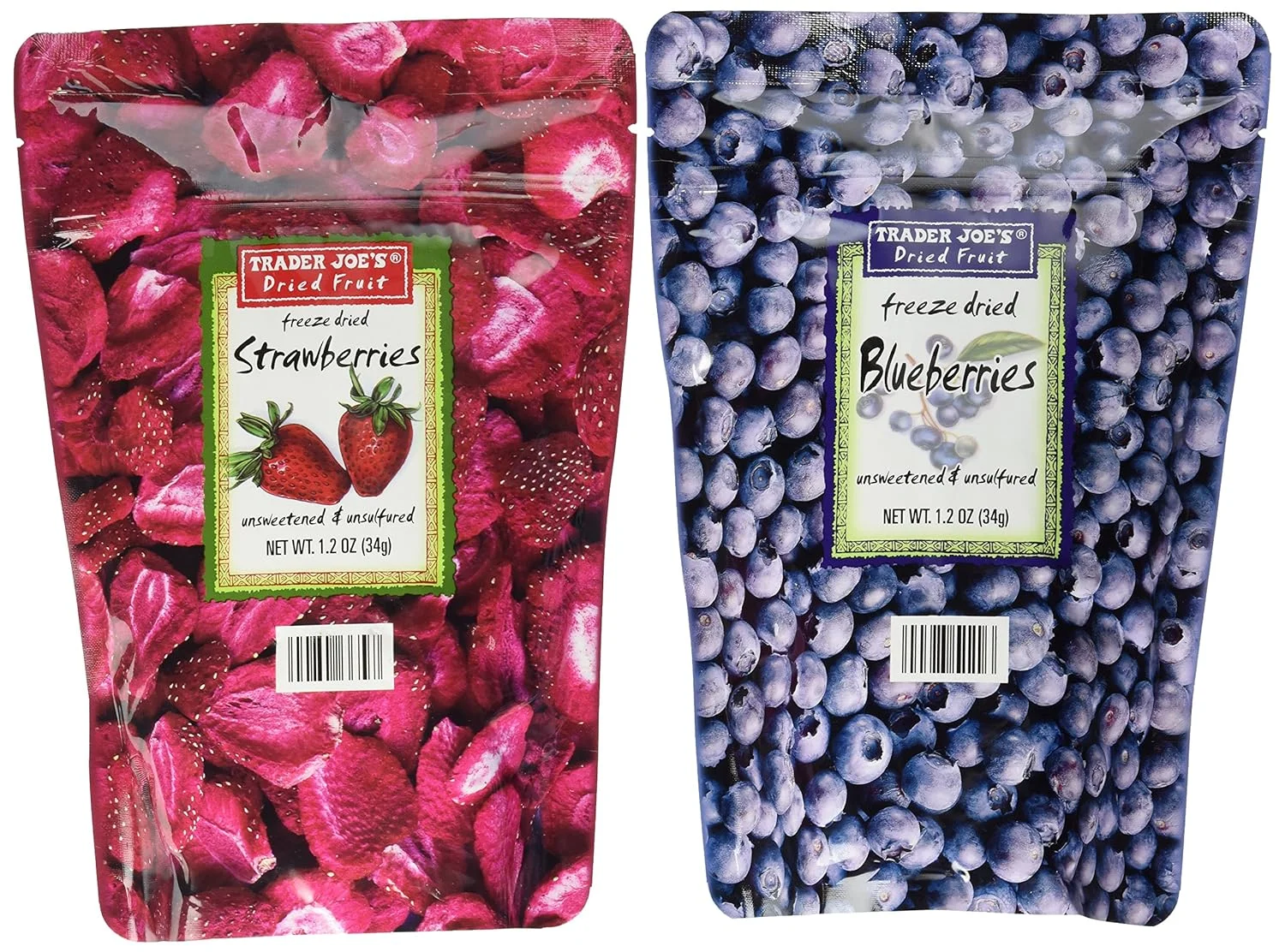 Freeze Dried Fruit Variety Pack (Blueberry, Strawberry)