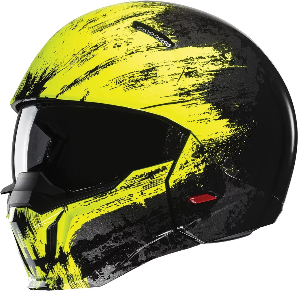 HJC i20 Furia Modular Motorcycle Helmet Gray/Hi-Vis SM