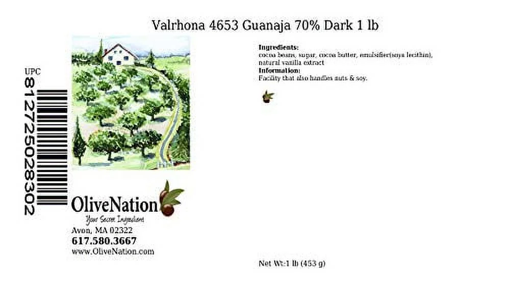4653 guanaja 70% dark bittersweet chocolate callets from olivenation - 1 pound