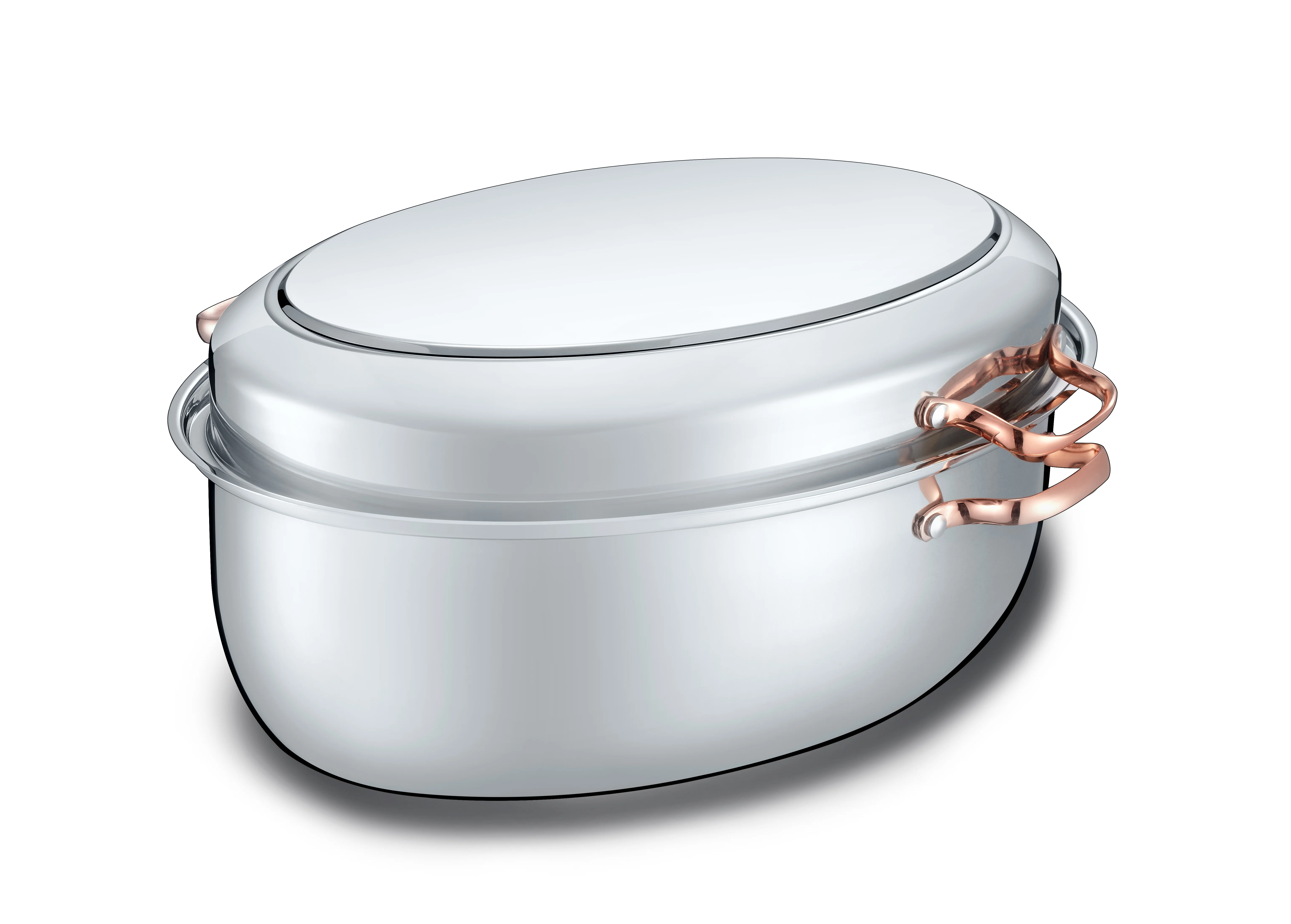 CONCORD Premium 12 Quart Stainless Steel Roasting Pan with Hangable Rack