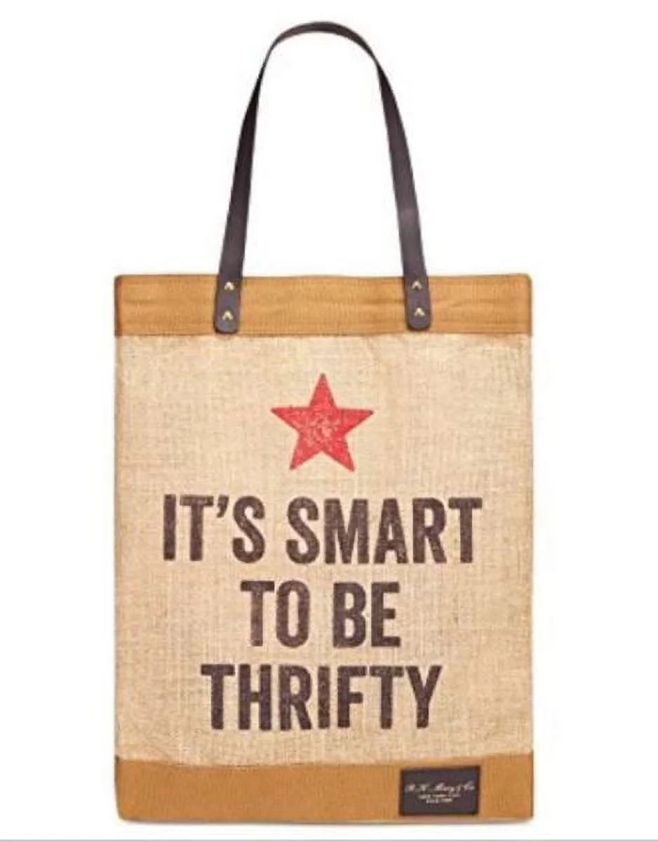 Macy’s Vintage Thrifty Tote Shopping Bag – It’s Smart to Be Thrifty