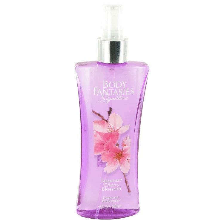 Body Fantasies Signature Japanese Cherry Blossom Body Spray By Parfums De Coeur8 Oz (Pack 4)