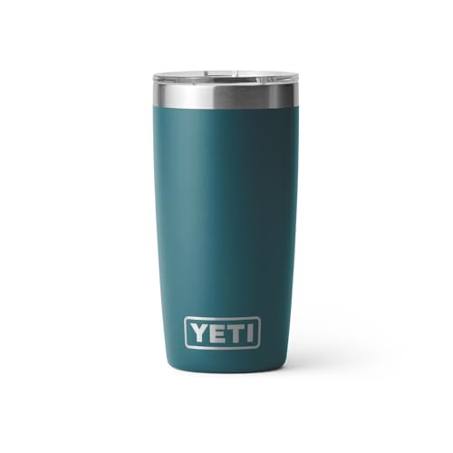 YETI Rambler 10 oz Tumbler, Stainless Steel, Vacuum Insulated with MagSlider Lid, Firefly Yellow