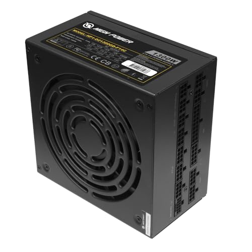 PC Computer Power Supply Modular 1000W 80 Plus Gold Certified ATX 3.0 & PCIE-5.0 Compliant, High-Performance, Efficiency, and Reliability. Active PFC, and All Protections