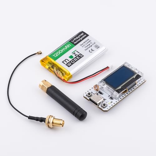 ESP32 LoRa V3 Development Board with 1200mAH Battery - 915MHz SX1262 Meshtastic LoRaWAN BLE WiFi IOT
