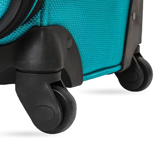 SwissGear Sion Softside Expandable Roller Luggage, Teal, 3 Piece Set (21/25/29)