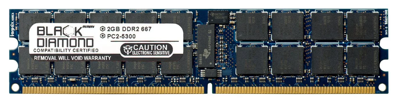 2GB RAM Memory for Asus RS Series RS161-E5/PA2 240pin PC2-5300 DDR2 RDIMM 667MHz Black Diamond Memory Module Upgrade