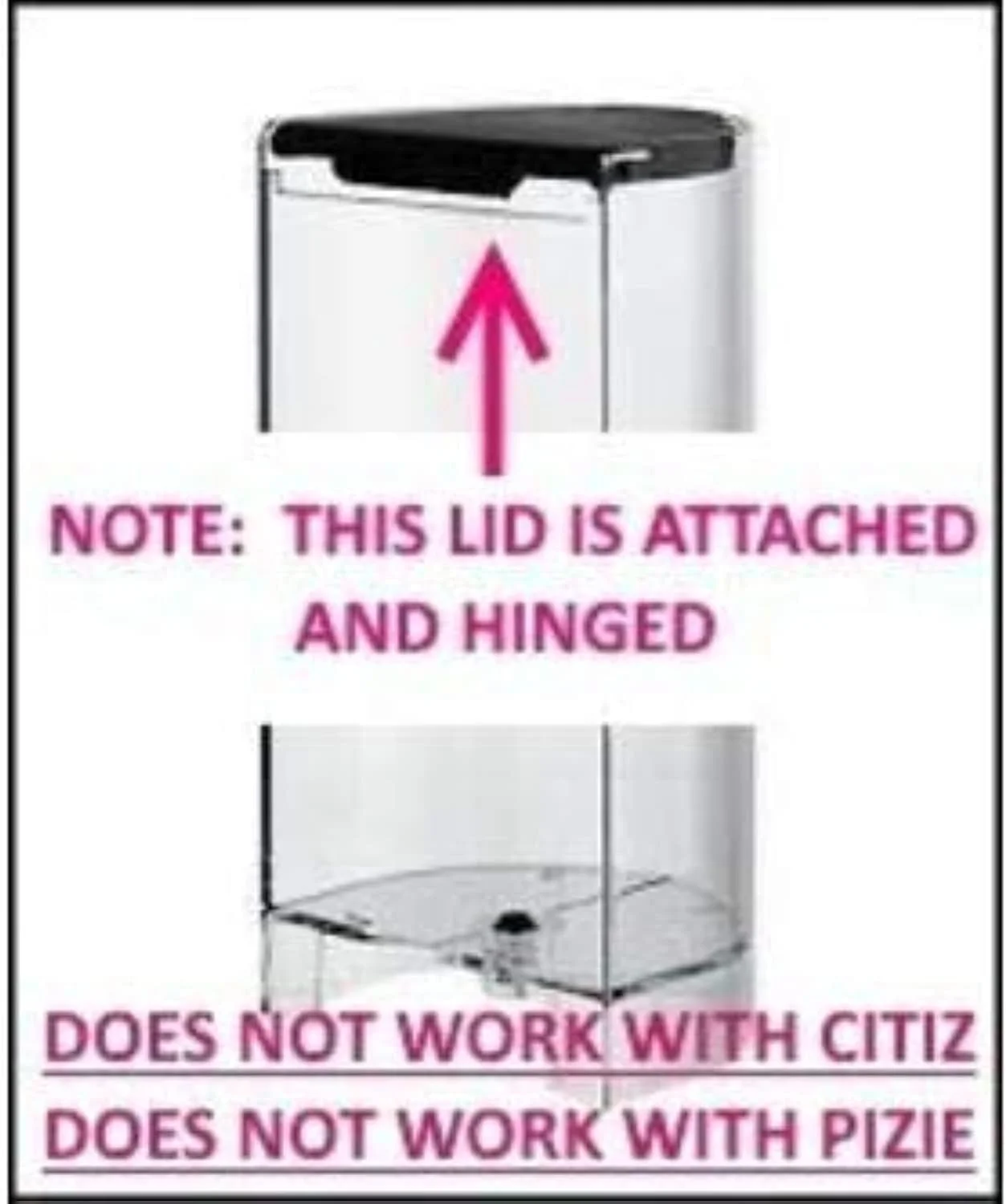 NES93449 Krups Inissia Water  (0.7L), Plastic