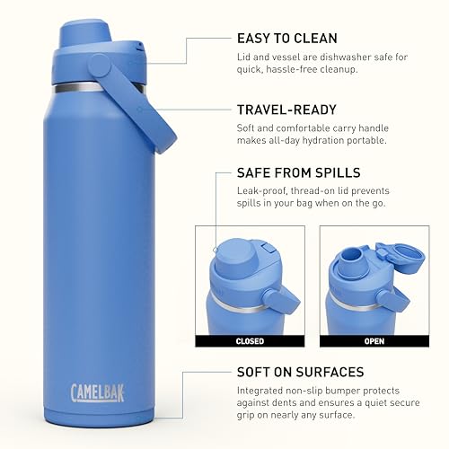 CamelBak Thrive Chug Insulated Stainless Steel Water Bottle Sky Blue, 32oz