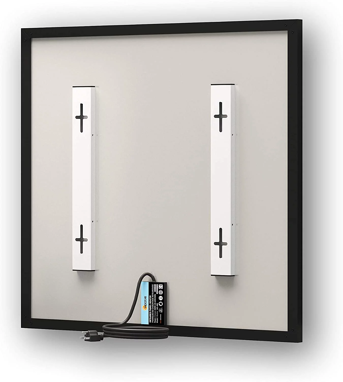 Spacio Innovations WS-4BKUS 400 Watt Wexstar Infrared Electric Panel Heater - Black