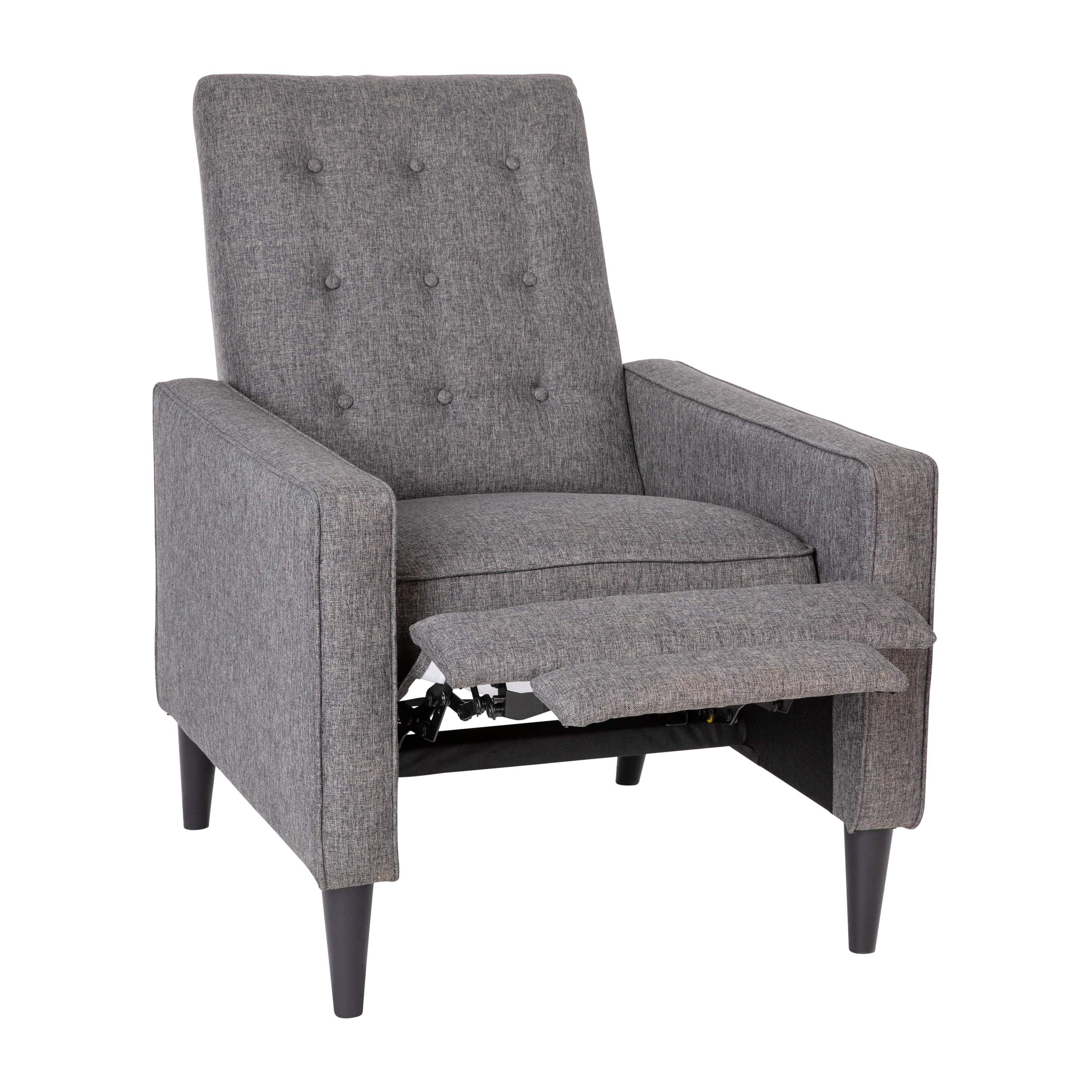 Flash Furniture Ezra Ezra Fabric Push Back Recliner, Gray