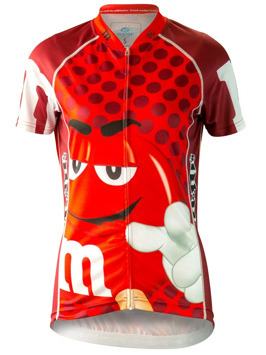 Brainstorm Gear 2015 Women's M&Ms Red Cycling Jersey - MMRE-W (Red - XL)