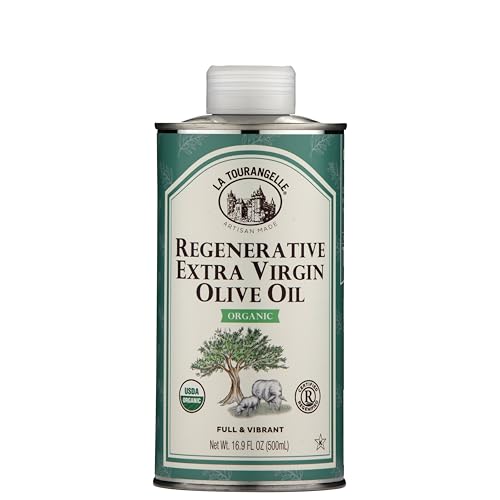 La Tourangelle California Extra Virgin Olive Oil, Cold-Pressed High Antioxidant Olives Single Origin from California, 25.4 Fl Oz