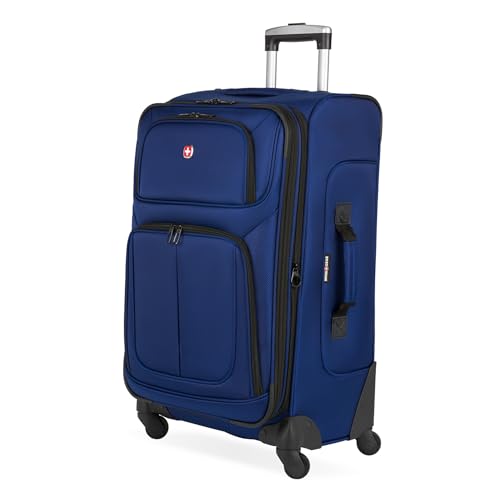 SwissGear Sion Softside Expandable Roller Luggage, Teal, 3 Piece Set (21/25/29)