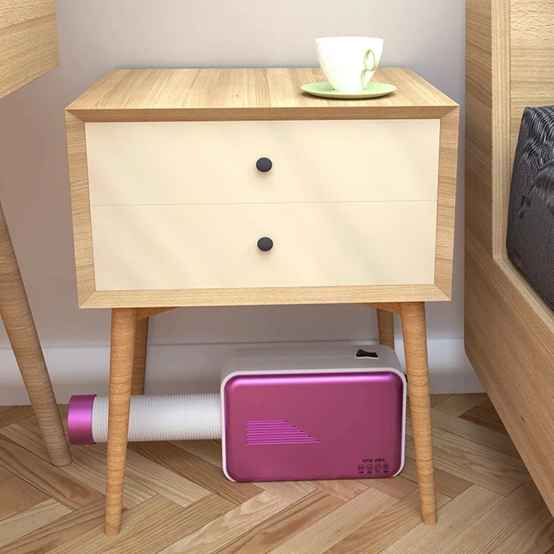 Household Quick Drying Clothes Dryer Small Drying Clothes Dryer Warm Is Dehumidified, Dry Shoes Warm Shoes, Wardrobe Folding pink-Host-cloth EU