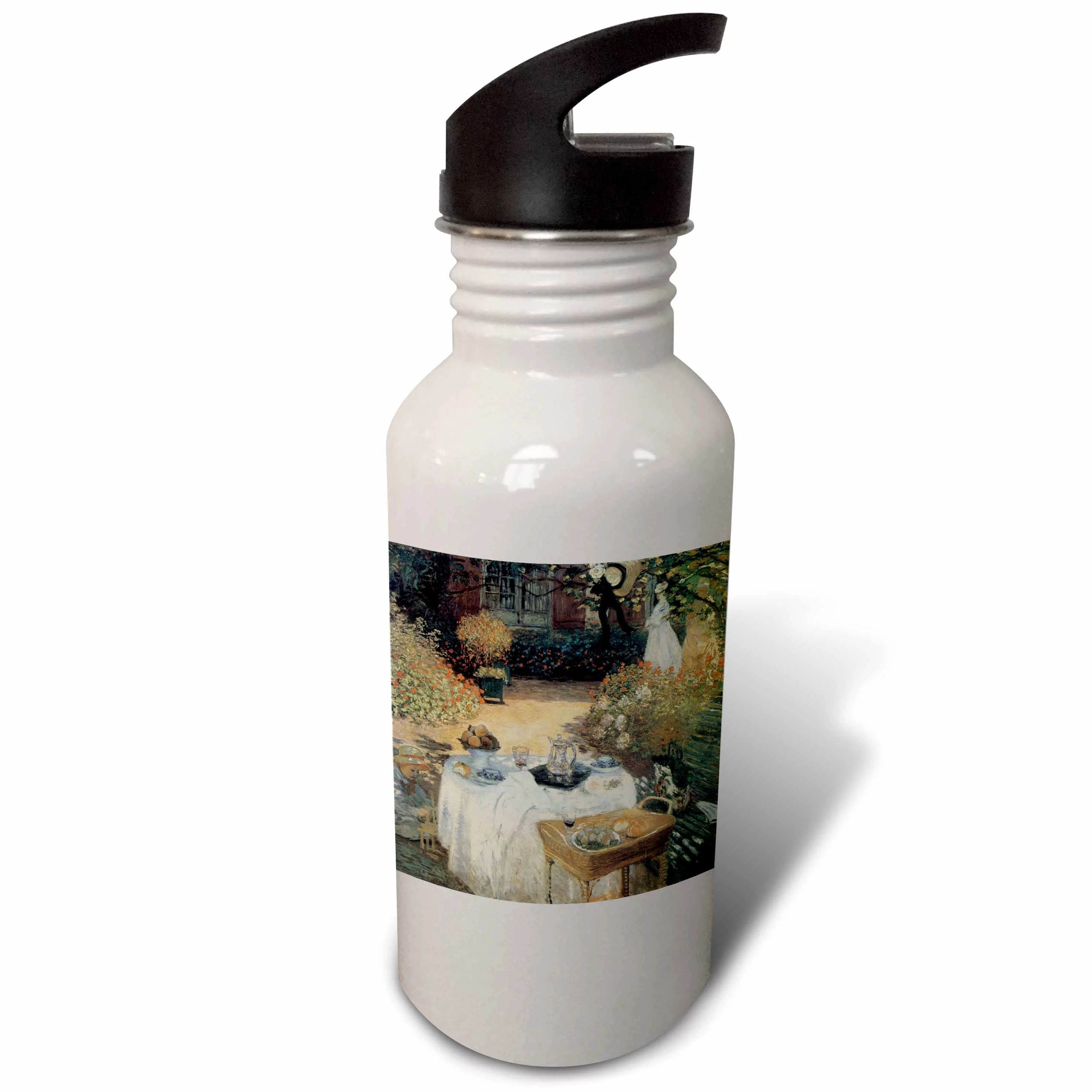 Le Dejeuner by Claude Monet, 1873 Luncheon in the Garden 21 oz Sports Water Bottle wb-126563-1