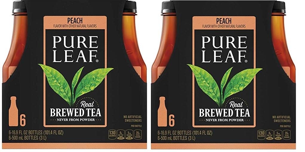 Generic Pure.Leaf Peach Tea - 16.9 Fl Oz 6 Bottles - Pack of 12