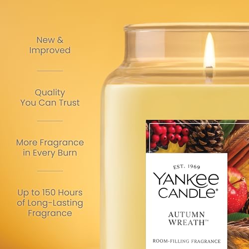 Yankee Candle Sugared Cinnamon Apple, Scented Candle, 22oz Large Jar with up to 150 Hour Burn Time, Giftable