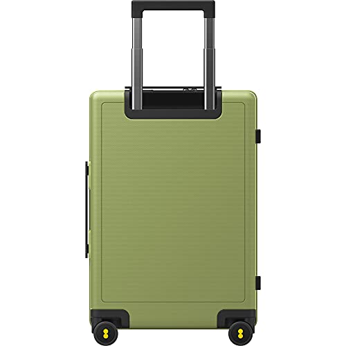 LEVEL8 Hard Shell Carry on Luggage Airline Approved, Carry-on Suitcases with Wheels, Lightweight Luminous Textured Hardside Travel Bag with Tsa Lock, 20 Inch, Black