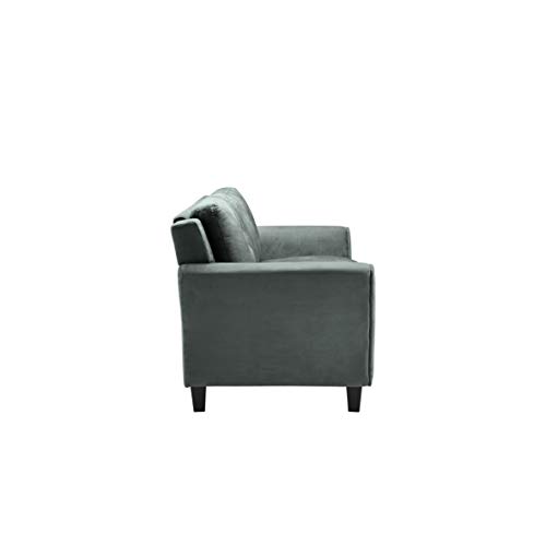 Lifestyle Solutions Harrington Loveseat, Black