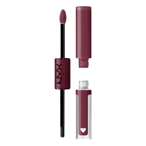 NYX PROFESSIONAL MAKEUP Shine Loud, Long-Lasting Liquid Lipstick with Clear Lip Gloss - Rebel In Red (Warm Red)