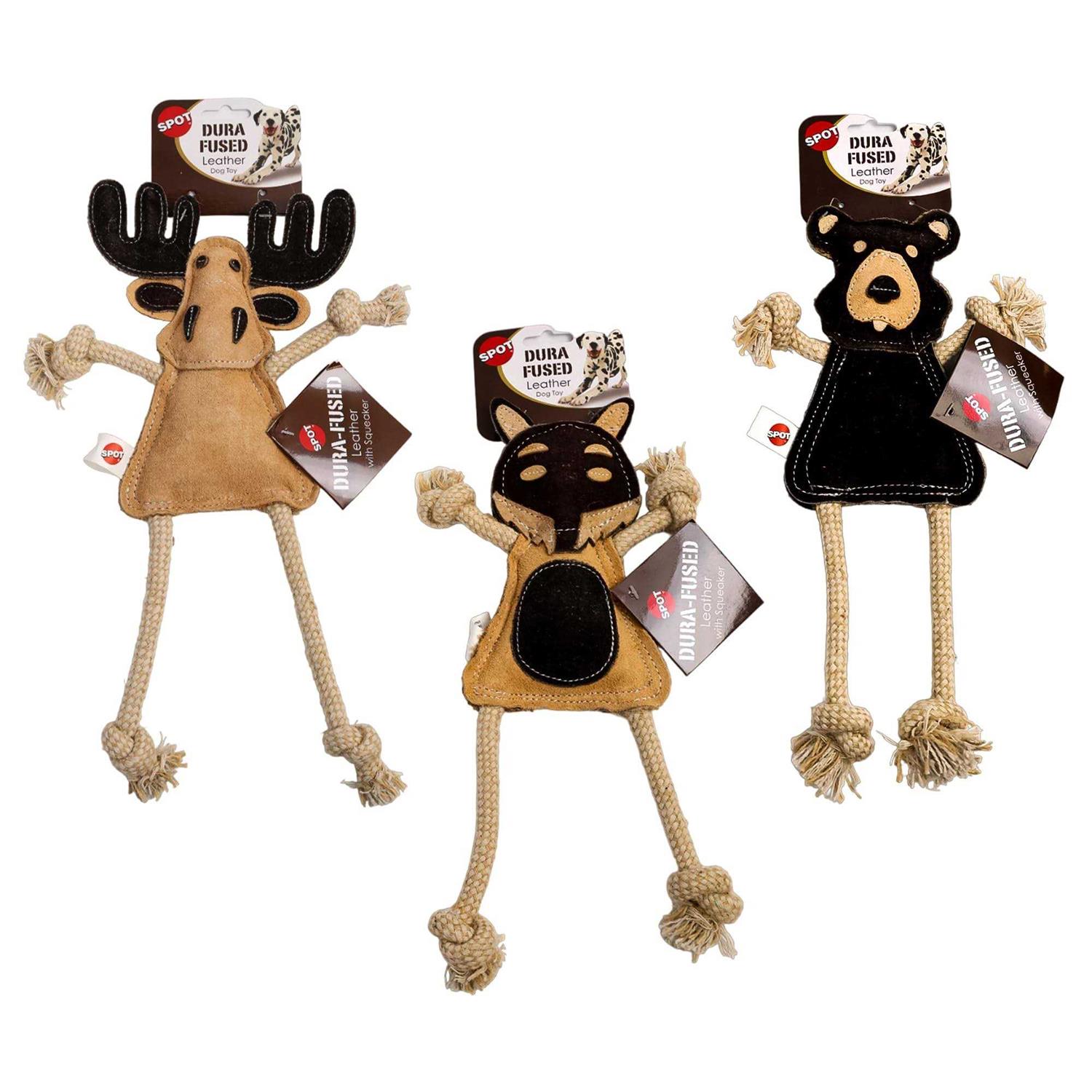 Dura-Fused Leather Forest Dog Toy Assorted - Pet Supplies online store