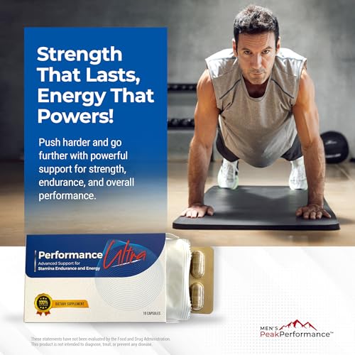 Ultimate Men’s Endurance Formula Supplement – Enhance Energy, Strength, Stamina & Performance - Potent Blend of Horny Goat Weed, Ashwagandha, Tongkat Ali, & Maca – 10 Capsules