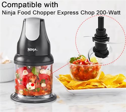for Ninja Food Chopper Express Chop Blade, Replacement Parts Compatible with Ninja NJ110GR 200-Watt 16-Ounce Bowl, for Ninja Express Chopper Blender Attachment Accessories