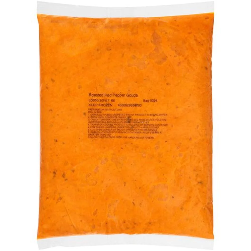 Chef Francisco Roasted Red Pepper and Gouda Bisque, 4 Pound -- 4 per case