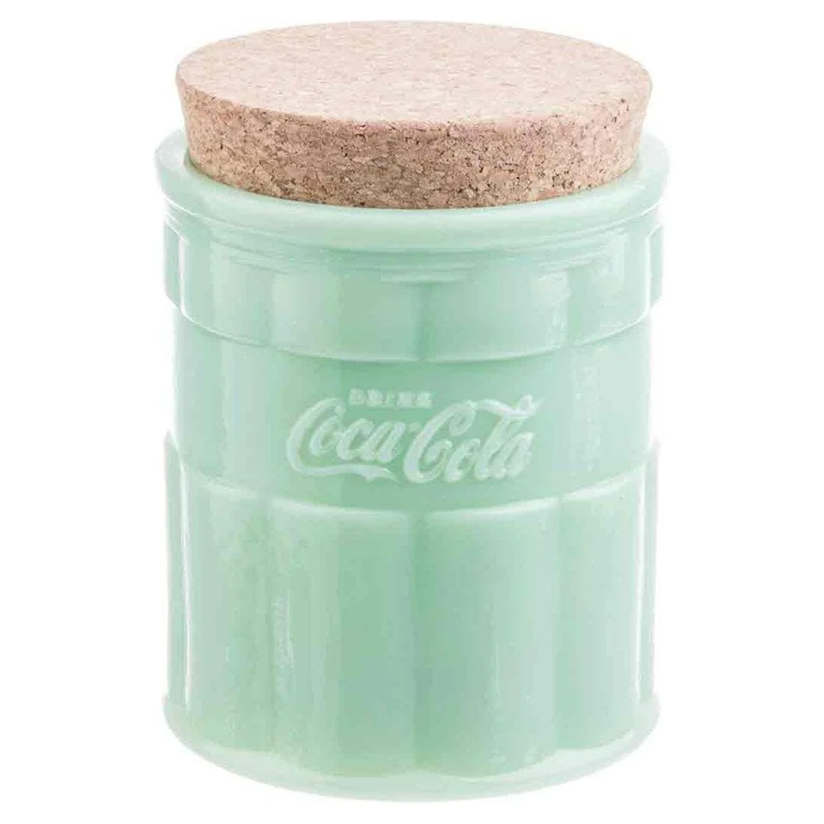 TableCraft Coca-Cola Jadeite 24oz Canister with Lid
