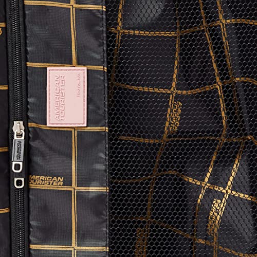 American Tourister Moonlight Hardside Expandable Luggage with Spinner Wheels, Blue Terazzo, 2-Piece Set (20/28)