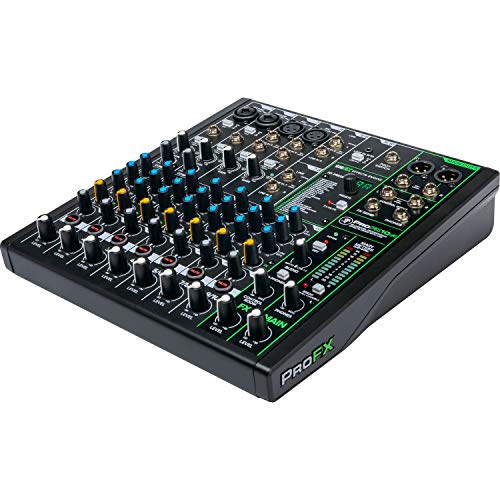 Mackie ProFX10 Go Battery-powered 10-channel Mixer with USB and Enhanced Effects