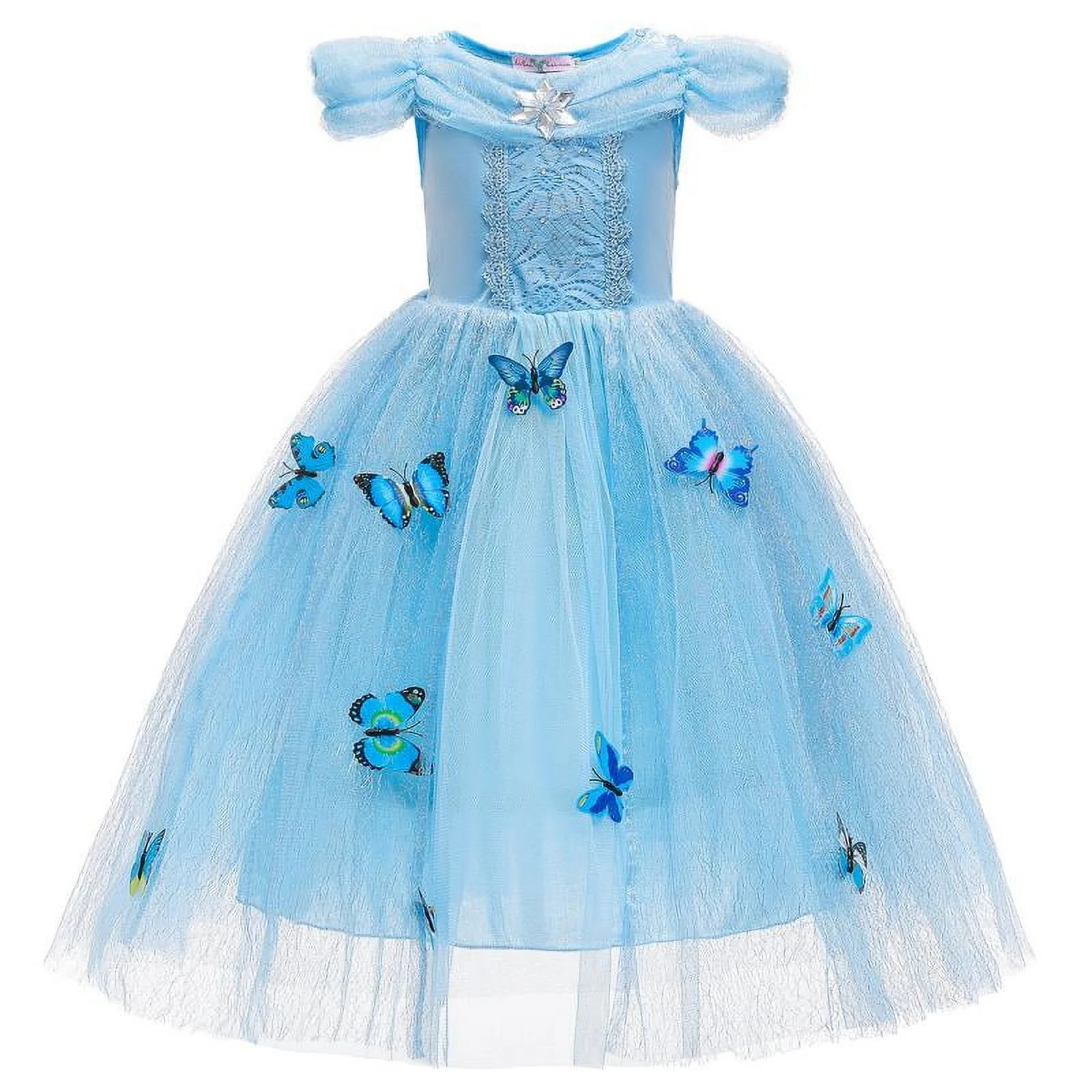 Cinderella Dresses for Girls Toddler Princess Costume Party Halloween Christmas Cosplay Butterfly Fairy Fancy Dress