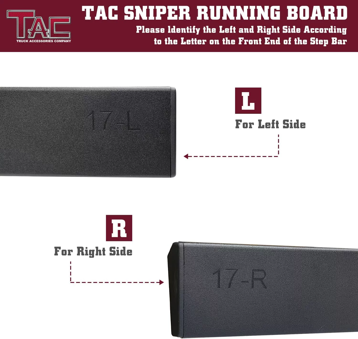 TAC Sniper Running Boards Fit 2007-2018 Silverado/Sierra 1500|2007-2019 2500/3500 Extended/Double Cab (Incl. 2019 Silverado 1500 LD/Sierra 1500 Limited) Truck Pickup 4