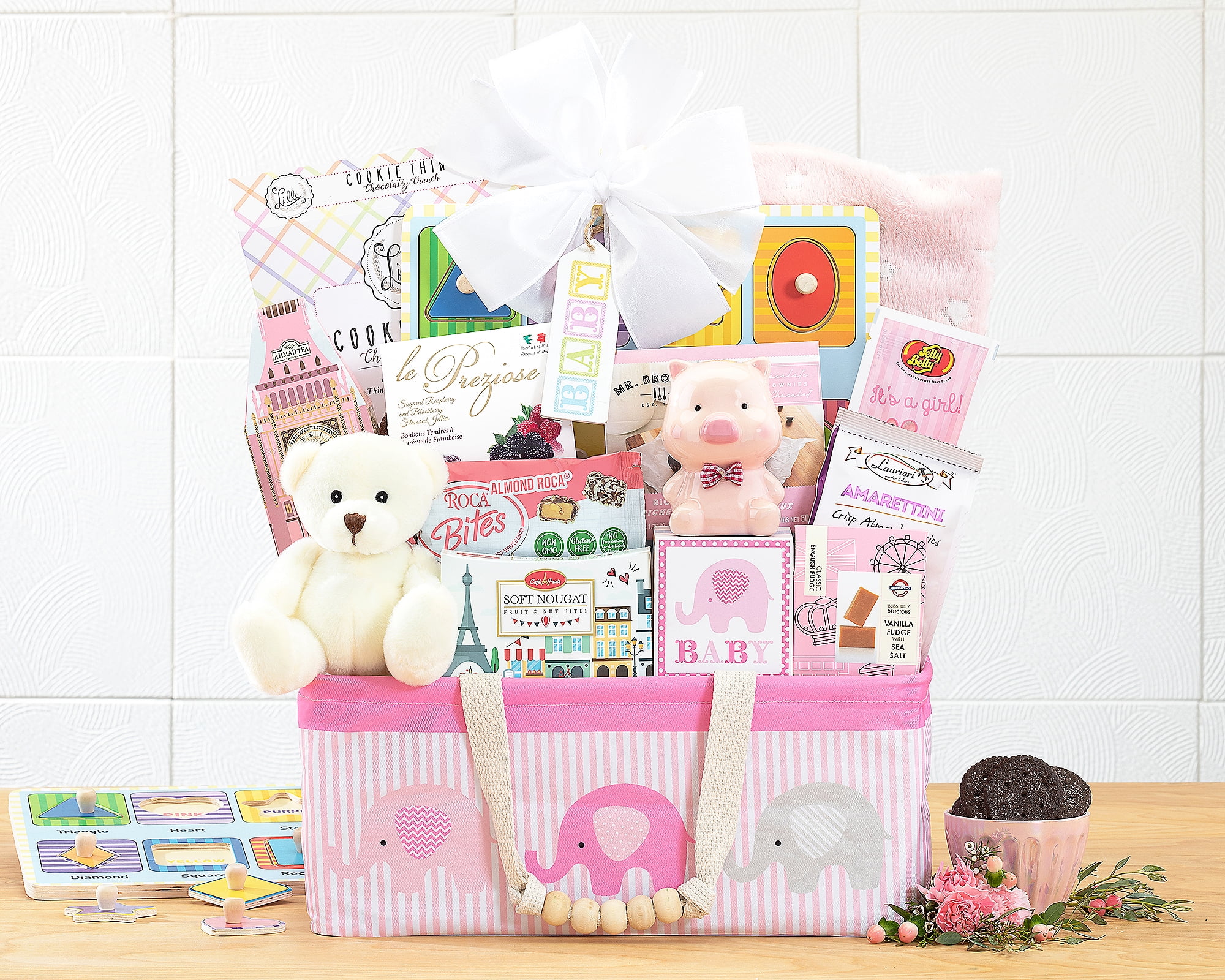 The Bundle of Joy Gift Basket by Wine Country Gift Baskets- Pink
